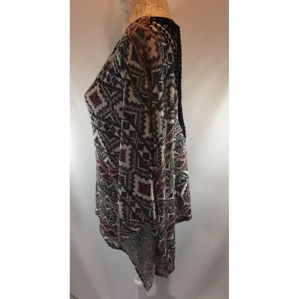 No Comment Sweater Poncho Top Junior Size M - Picture 4 of 6